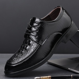 <span class=keywords><strong>Scarpe</strong></span> Eleganti <span class=keywords><strong>da</strong></span> <span class=keywords><strong>Uomo</strong></span> in PU con Lacci, Traspiranti, Stile Britannico, Casual, con Rialzo Interno, per Cerimonie e Matrimoni - Product Image 1