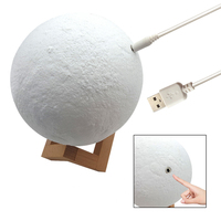 Aangepaste maanlamp met fototekst 3D-printen maanlicht 6 inch Verander 2 kleuren Gepersonaliseerde kerstverjaardag Valentijnscadeau