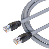 Kabel HAILE Premium CAT6a Efisiensi Tinggi, Crosstalk Rendah, Bandwidth Tinggi untuk Jaringan Gigabit, Kabel LAN