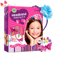 Ensemble personnalisé BELLEWORLD accessoires de fabrication de bijoux pour enfants bandeaux papillon fleur kit de fabrication de bandeau pour cadeau d'anniversaire