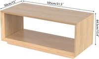 Vente chaude Chêne Minimaliste Simple Style Rectangle Meubles De Salon Café et Thé Table Facile Maintenabilité
