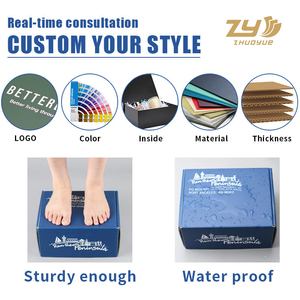 Doanh nghiệp nhỏ tùy chỉnh logo in giấy kraft vận chuyển hộp sóng bưu phẩm bao bì các tông Matt cán cho quà tặng - Product Image 4