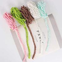 Bordure en pompons moelleux colorés en gros, dentelle à franges pour le bricolage, couture, chaussures, sacs, décoration intérieure - Écologique, durable, élastique, personnalisable