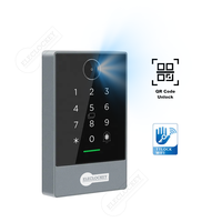 Sistema de Control de Acceso Inteligente Impermeable K3QW TTLock WiFi con Código QR, Tarjeta RFID, Lector Biométrico de Contraseña para Puerta y Entrada