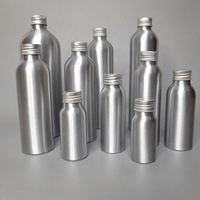 Botellas de Aluminio de Grado Alimenticio de 50 ml, 100 ml, 120 ml y 250 ml con Tapa de Rosca para Productos Químicos