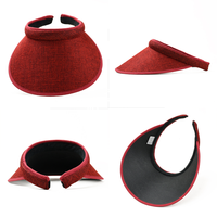 Casquette Visière Unisexe Multicolore en Tissu Maille avec Sangle Réglable, Résistante à la Transpiration, Protection Solaire Extérieure, Tendance, Vente en Gros