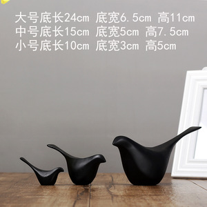 Juego de Adornos de Pájaros de Cerámica, Decoración Minimalista para el Hogar, Adorno de Mesa para Sala de Estar - Product Image 4