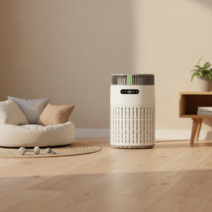 เครื่องฟอกอากาศสำหรับสัตว์เลี้ยงในบ้าน พร้อมแผ่นกรอง H13 HEPA กำจัดกลิ่นขนแมวและสุนัข เครื่องทำความสะอาดบ้านที่เป็นมิตรกับสัตว์เลี้ยง เสียงเบา ควบคุมผ่านแอพ รองรับ OEM - Product Image 1