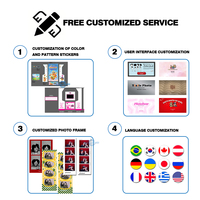 Cabina de fotos instantánea coreana YiXiLe con impresora expendedora para imprimir fotos.