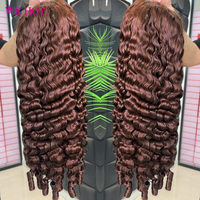 Perruque en cheveux humains bouclés 100 % naturels indiens birmans, sans colle, avec dentelle frontale 13x4 13x6 HD, pour femmes noires