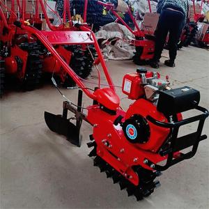 Hand-held <b>Micro</b>-tiller Plow <b>Machine</b> Household Small Chain-track Land-turning Tiller for Hillside Soil Compact Design Ideal for S - Product Image 2
