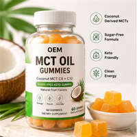 Permen Keto Minyak MCT Bebas Gula OEM C8 C10 Rasa Buah Alami Kelapa, Pendukung Energi & Berat Badan, Rendah Karbohidrat untuk Ketosis