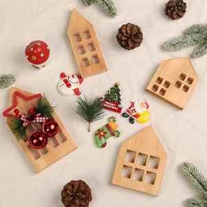 Vallas de Madera para Árboles de Navidad, Valla de Madera Gruesa para Decoración de Árboles de Navidad, Barrera de Madera para Puerta, Decoración para Fiestas en Casa - Product Image 4