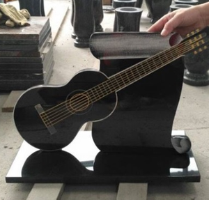 מצבת קבר מאבן גרניט שחורה בסגנון אירופאי - Product Image 6