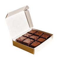 Emballage alimentaire jetable personnalisé pour tiramisu, boîte en papier rose pour pâtisserie, emballage de gâteau de mariage, boîte d'emballage pour brownie avec fenêtre