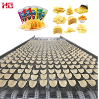 Nouvelle ligne de production de chips de pommes de terre entièrement automatique à haute efficacité 250 kg/h, contrôle PLC pour la transformation commerciale