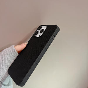 Coque en TPU ultra mince à motif de tissage noir et blanc pour <span class=keywords><strong>iPhone</strong></span> 16 15 14 13 <span class=keywords><strong>12</strong></span> Pro Plus Design classique - Product Image 2