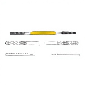 ที่ขูดจมูก Fomon ขนาด 20.5 ซม. / 8 นิ้ว แบบตรง พร้อมหัวทังสเตนคาร์ไบด์ TC ขนาด 40 x 7 มม. รุ่น Fig. 5/6 สำหรับการปรับรูปทรงกระดูกจมูกอย่างแม่นยำ - Product Image 1