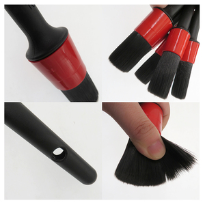 Lot de 5 brosses de <span class=keywords><strong>nettoyage</strong></span> à poils souples pour lavage de <span class=keywords><strong>voiture</strong></span>, <span class=keywords><strong>kit</strong></span> de brosses de detailing PBT à manche en plastique pour le lavage automobile - Product Image 2