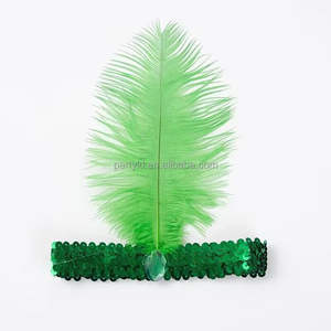 1920s Flapper Plume Bandeaux En Vrac Coloré Diamant Coiffe pour Femmes Halloween et <span class=keywords><strong>Gatsby</strong></span> Thème Fête Carnaval Accessoire - Product Image 6