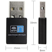 Grosir gratis Drive 300M USB adaptor WiFi nirkabel LAN kartu jaringan Adapter WiFi Dongle untuk Desktop Laptop Windows 10 8 7 XP