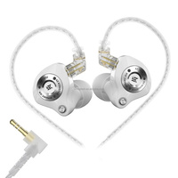 Nuevo controlador dinámico de banda ultraancha y ultracorto recorrido KZ-EDZ de 3.5mm tipo C, desarrollado internamente, con sistema de amortiguación de doble etapa, desmontable