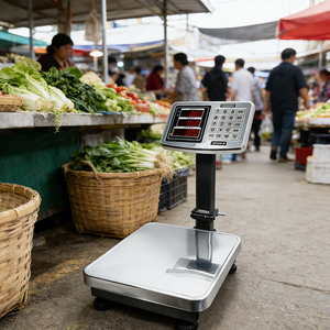 Plateforme de pesage en acier inoxydable avec indicateur, prix d'usine, 60 kg, <span class=keywords><strong>balance</strong></span> numérique - Product Image 5