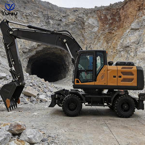 Excavatrice YT-80 avec godet de 0,35 m³ utilisée pour les travaux de terrassement rapides dans l'ingénierie municipale et la construction de terres agricoles, pelle de 8 tonnes - Product Image 5