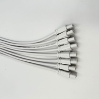 Câble de connexion en cuivre T4/T8/T5 pour tubes LED intégrés, adaptateur double prise, rallonge, boîtier PVC, modèle 123
