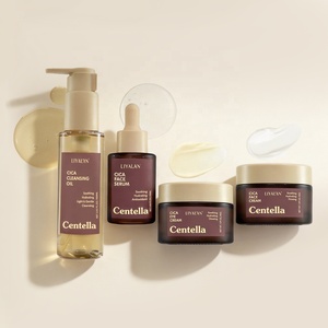 Coffret de Soins Apaisants et Nourrissants à la Centella Asiatica pour le Visage et les Yeux (Sérum, Nettoyant, Crème) – Marque Blanche - Product Image 1