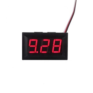 Voltímetro digital LED de 3 cables, 0,56 pulgadas, CC, 0V-30,0 V, protección de conexión inversa - Product Image 1