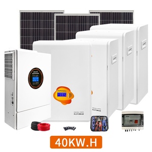 ระบบโซลาร์เซลล์แบบออฟกริด 5kw 60kw โมโนคริสตัลไลน์ซิลิคอน พร้อมคอนโทรลเลอร์ MPPT แบตเตอรี่ลิเธียมไอออน ได้รับมาตรฐาน CE สำหรับบ้าน พลังงานแสงอาทิตย์ 5kw คุณภาพสูง - Product Image 5