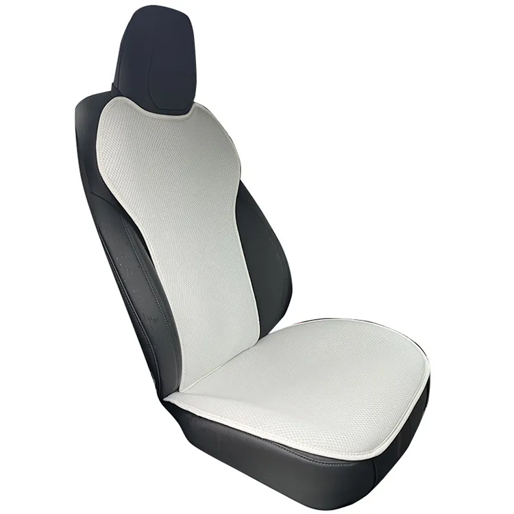 Capa de assento para Tesla Modelo 3 Y, almofada de assento de carro com seda gelada, respirável e fresca de verão