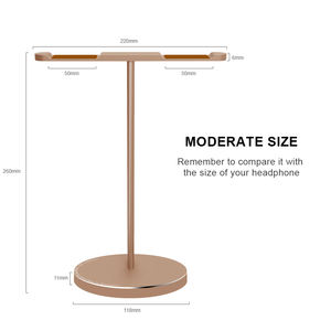 <span class=keywords><strong>Support</strong></span> pour <span class=keywords><strong>casque</strong></span> d'écoute en alliage d'aluminium à base lourde solide <span class=keywords><strong>support</strong></span> de <span class=keywords><strong>casque</strong></span> de jeu supra-auriculaire avec cintre d'affichage de bureau accessoires pour <span class=keywords><strong>casque</strong></span> d'écoute - Product Image 2