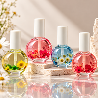 Huile pour cuticules naturelle 30 ml avec logo personnalisé, parfum de fleurs et de fruits, enrichie en vitamine E, hydratant pour les ongles et les cuticules, pour les doigts et les orteils