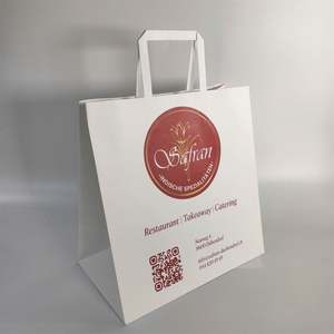 Bolsas de Regalo de Papel Kraft con Asas para Productos de Cuidado de la Piel, Impresión Personalizada KM, Reciclables - Product Image 5