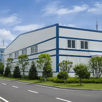 Entrepôt préfabriqué en structure métallique avec poutres en H et ossature portique durables