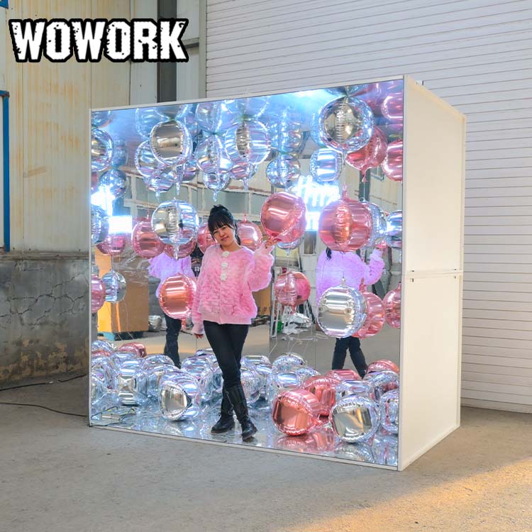 WOWORK пленочные фотоаппараты бесконечное зеркало Phoito коробка кубическая с фотографией Забавный художественный фон для украшения свадебной вечеринки