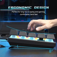 Clavier de jeu mécanique 60 % filaire USB-C à interrupteurs rouges, compact et blanc, en promotion