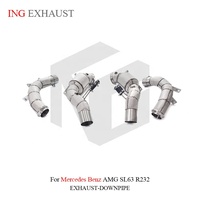ING Downpipe en acier inoxydable à haut débit pour Mercedes Benz AMG SL63 R232 – Amélioration des performances à fixation directe – Vente en gros