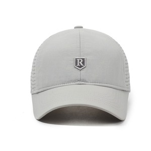Breathable Mesh Baseball Cap R Letter Design Summer Sun Hat Unisex Outdoor Travel Duckbill Cap Light Gray Navy Blue Black White - Product Image 2