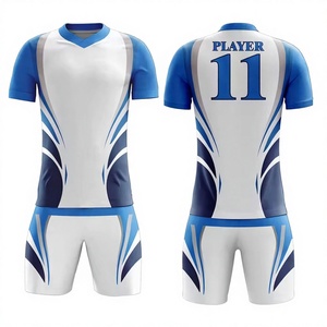 Uniforme de Fútbol Ligero y Transpirable de Manga Corta 100% Poliéster, Precio Económico al por Mayor, Impresión Digital de Alta Calidad Personalizada - Product Image 1