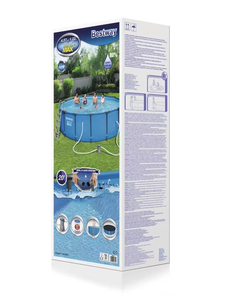 <span class=keywords><strong>Piscina</strong></span> Elevada Redonda con Marco Metálico <span class=keywords><strong>Bestway</strong></span> 56438 Easy <span class=keywords><strong>Set</strong></span>, Gran Capacidad de Agua, 4.57 m X 1.22 m - Product Image 6