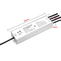 Alimentation LED 288W CUL/UL 3 canaux CV 0-10V 1-10V 10V PWM à potentiomètre variable pour bande LED 100-277VAC-DC 24V 48V IP67