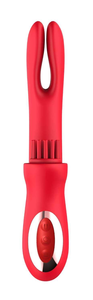 Drievoudig krachtige motor oplaadbare konijnvibrator G-spot clitoris tepelstimulator clitorale kietelende siliconen masturbatie-apparaat model - Product Image 4