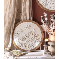 Décorations murales modernes pour chambre et salon, accessoires de maison blancs, motifs de plantes, décorations intérieures pour l'art mural, décoration intérieure de luxe