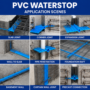 สายรัดป้องกันการรั่วซึม PVC ความแข็งแรงสูง เป็นมิตรกับสิ่งแวดล้อม สำหรับกั้นน้ำในงานก่อสร้าง ถังเก็บน้ำ โซลูชั่นครบวงจร - Product Image 6