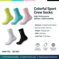 Chaussettes de sport pour femme en gros, automne, respirantes, anti-humidité, tricotées, écologiques, montantes, avec logo sur le bord du mollet et semelle renforcée