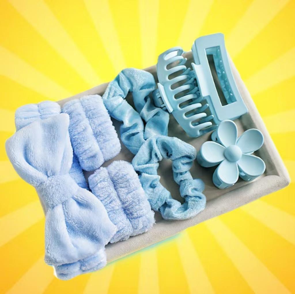 Lot de 8 bandeaux bleus pour gros intestin