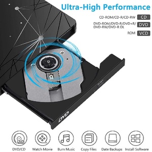 Unidad Óptica Externa de Doble Interfaz USB 3.0 Tipo-C, Grabadora de <span class=keywords><strong>DVD</strong></span>, Reproductor de <span class=keywords><strong>DVD</strong></span> RW Ultrafino, Unidad de CD Externa Portátil - Product Image 4